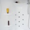 Душевой бокс Royal Bath ALP 150х100 R профиль белый стекло матовое с гидромассажем  RB150ALP-С R - 2