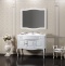 Мебель для ванной Opadiris Лаура 100 белая матовая, с раковиной из литьевого мрамора - 2