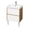 Комплект мебелии Aquaton Сканди 55 белый - светлое дерево - 5