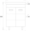Комплект мебели Onika Балтика-Квадро Black 55 белый (105552) - 7