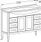 Мебель для ванной Opadiris Мираж 120 светлый орех - 10