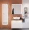 Мебель для ванной STWORKI Берген 80 белая с темной столешницей, раковина Moduo 50 Square 549488 - 0