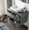 Мебель для ванной STWORKI Карлстад 90 дуб рошелье, роверелла, с отверстием для смесителя в столешнице 427900 - 3