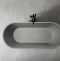 Ванна из искусственного камня Abber Frankfurt 170х75 светло - серый матовый AM9941MLG - 4