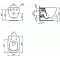P386801 Промо-комплект T007901 TESI  Подвесной унитаз,  T352701 TESI Тонкое сидение и крышка SC, R0309AA Пневматический промо-набор) - 1