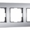 Рамка на 3 поста Werkel Senso серебряный soft-touch W0033106 - 1