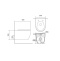 AQ1106-00 ЕВРОПА Унитаз подвесной безободковый 490*360*250мм, тонкое сиденье с механизмом плавного закрывания, крепеж - 1