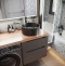 Мебель для ванной STWORKI Берген 60 серая с темной столешницей 122, раковина BOCCHI Vessel 1174-004-0125 черная, L 549762 - 3