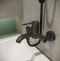 Смеситель для ванны с душем STWORKI by Damixa Стокгольм HFSG10030 черный, однорычажный, латунь, настенный, матовый - 1