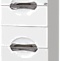 Шкаф-пенал Misty Жасмин 35 R белая эмаль, с корзиной П-Жас05035-011БкП - 0