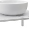 Мебель для ванной DIWO Элиста 60 белый мрамор, с раковиной Moduo 40 RING, в скандинавском стиле, овальная (гарнитур, мебель) 554704 - 4