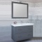 Мебель для ванной Sanflor Модена 105 подвесная, серая - 0