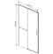 Душевая дверь Vincea Slim Soft 140 хром стекло прозрачное VDS-1SS140CL - 1