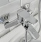 Смеситель для ванны с душем STWORKI by Damixa Дублин HFDB10000 хром,настенный, латунь, однорычажный, с душевым гарнитуром - 2