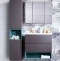Мебель для ванной Бриклаер Кристалл 70 софт графит - 1