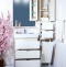 Зеркало-шкаф Бриклаер Токио 70 R светлая лиственница, белый глянец 4627125411717 - 2