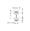 Донный клапан для раковины Hansgrohe шлифованная бронза 50100140 - 1