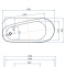 Акриловая ванна Allen Brau Infinity 170x78 2.21003.20/AM белый глянец (панель антрацит) - 1