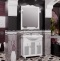 Мебель для ванной Opadiris Тибет 85 с декоративной решеткой, белая матовая - 0