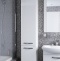 Шкаф-пенал подвесной Aquaton Ария 34 с бельевой корзиной белый 1A134403AA010 - 1