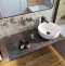 Мебель для ванной DIWO Элиста 100 чёрный мрамор, с раковиной Moduo 40 RING (комплект, гарнитур) 555470 - 2