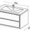 Комплект мебели Sanvit Бруно -2 90 белый глянец - 5