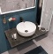 Мебель для ванной DIWO Элиста 80 чёрный мрамор, с раковиной Moduo 40 RING 555116 - 2
