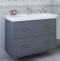 Мебель для ванной Sanflor Модена 105 подвесная, серая - 4