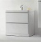Мебель для ванной BelBagno Energia-N 80 bianco lucido напольная - 2
