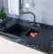 Мойка кухонная Paulmark Feste 77.5 черный матовый PM237850-BLM - 0