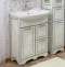 Мебель для ванной Sanflor Адель 65 белая, патина серебро - 1