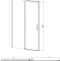 Душевая дверь в нишу Vincea Dice 160х200 профиль черный стекло прозрачное VDS-4D160CLB - 3