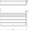 Набор Ideal Standard IOM I1004AA Стакан + Крючок + Диспенсер для мыла + Полка для полотенец, хром - 8