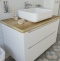 Мебель для ванной STWORKI Берген 100 белая со светлой столешницей, раковина Soul 1 549587 - 4
