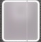 Зеркало шкаф Opadiris Элеганс 90 с подсветкой белый матовый 00-00006882 - 0