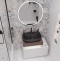 Мебель для ванной STWORKI Ольборг 60 столешница дуб карпентер, без отверстий, с тумбой 80, с раковиной Vitra Shift черной 542616 - 3