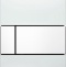 Кнопка смыва TECE Square Urinal 9242800 белое стекло, кнопка белая - 0