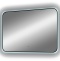 Зеркало DIWO Кострома 100 черное, с подсветкой светодиодной, инфракрасный выключатель, прямоугольное ЗЛП1752 - 9