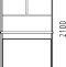 Шкаф Corozo Комфорт 55 для туалета SD-00000342 - 3