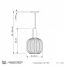 Подвесной светильник LUMINA DECO Gato LDP 1217-1 WT+BK - 3