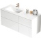 Комплект мебели SanVit Лира 120 L белый глянец - 1