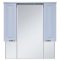 Терра - 90 зеркало-шкаф серый П-Тер02090-0501 - 0
