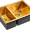Мойка кухонная Paulmark Zusat R 59 брашированное золото PM225944-BGR - 2
