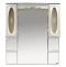 Зеркало-шкаф Misty Монако 100 белый-золото с подсветкой Л-Мнк04100-013Л - 0