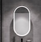 Зеркало-шкаф STWORKI Мальмё МВК074 45, с подсветкой, белый, прямоугольный, навесной, овальный, в стиле лофт - 0