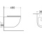 Унитаз-компакт подвесной AQUATEK ЕВРОПА AQ1900T-00, безободковый, 490*360*320мм, смыв TORNADO, тонкое сиденье с механизмом плавного закрывания, крепеж - 1