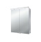 EMCO Pure Зеркальный шкаф 600 мм., LED-подсветка, 2 двери, 2 полки, розетка, без нижней подсветки 9797 050 81 - 0