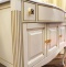 Мебель для ванной Opadiris Лаура 100 белая с патиной, с раковиной из литьевого мрамора - 6