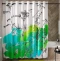 Штора для ванной Wasserkraft Ammer 200х200 рисунок белый - зеленый SC-39103 - 0