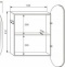 Зеркало-шкаф Style Line Каре Арка 60 см с подсветкой  СС-00002335 - 5